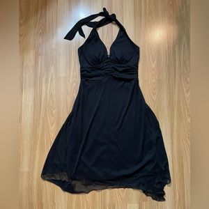 Le Chateau Little Black Halter Dress S